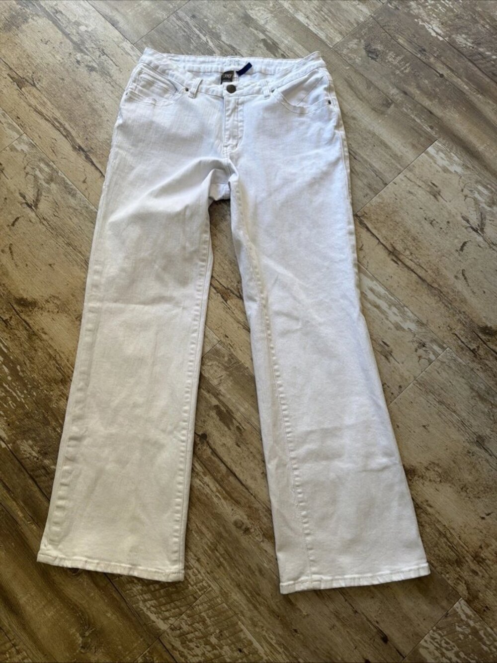 JAG Wide Leg Stretch White Jeans Women’s 12